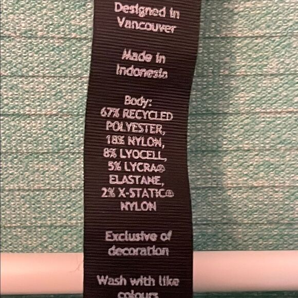 Lululemon Athletica Green Polo Shirt Classic Design - Picture 3 of 5